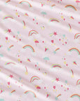 Pink Rainbow Bed Sheet Sets For Girls