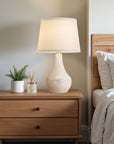 Ivy Bronx 19.5" Ceramic Bedside Table Lamp with Socket Switch