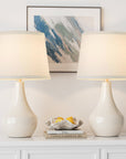 Ivy Bronx 19.5" Ceramic Bedside Table Lamp with Socket Switch
