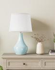 Ivy Bronx 19.5" Ceramic Bedside Table Lamp with Socket Switch