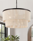 Ebern Designs 24" 6-Light Dimmable Drum Chandelier