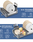 KINGRACK Adjustable Stainless Steel Dish Rack