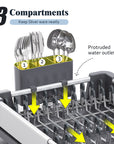KINGRACK Adjustable Stainless Steel Dish Rack