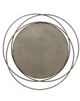 Mercury Row Ansley Round Metal Modern Wall Mirror - styled interior