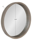 Mercury Row Loftis Solid Wood Mirror - detail close-up