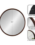 Mercury Row Loftis Mirror - Walnut Brown