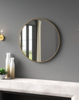 Sabine Metal Round Wall Mirror