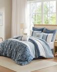 Shawnee 8-Piece Comforter Set - Blue