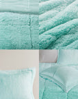 Brielle Ombre Shaggy Long Fur Comforter Mini Set