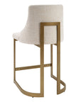 Madison Park Bryce 26"H Upholstered Counter Stool with Metal Base