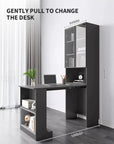 Adjustable Bookshelf & Office Desk - Multifunctional Furniture