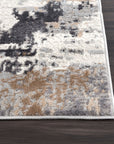 Brown Abstract Area Rug