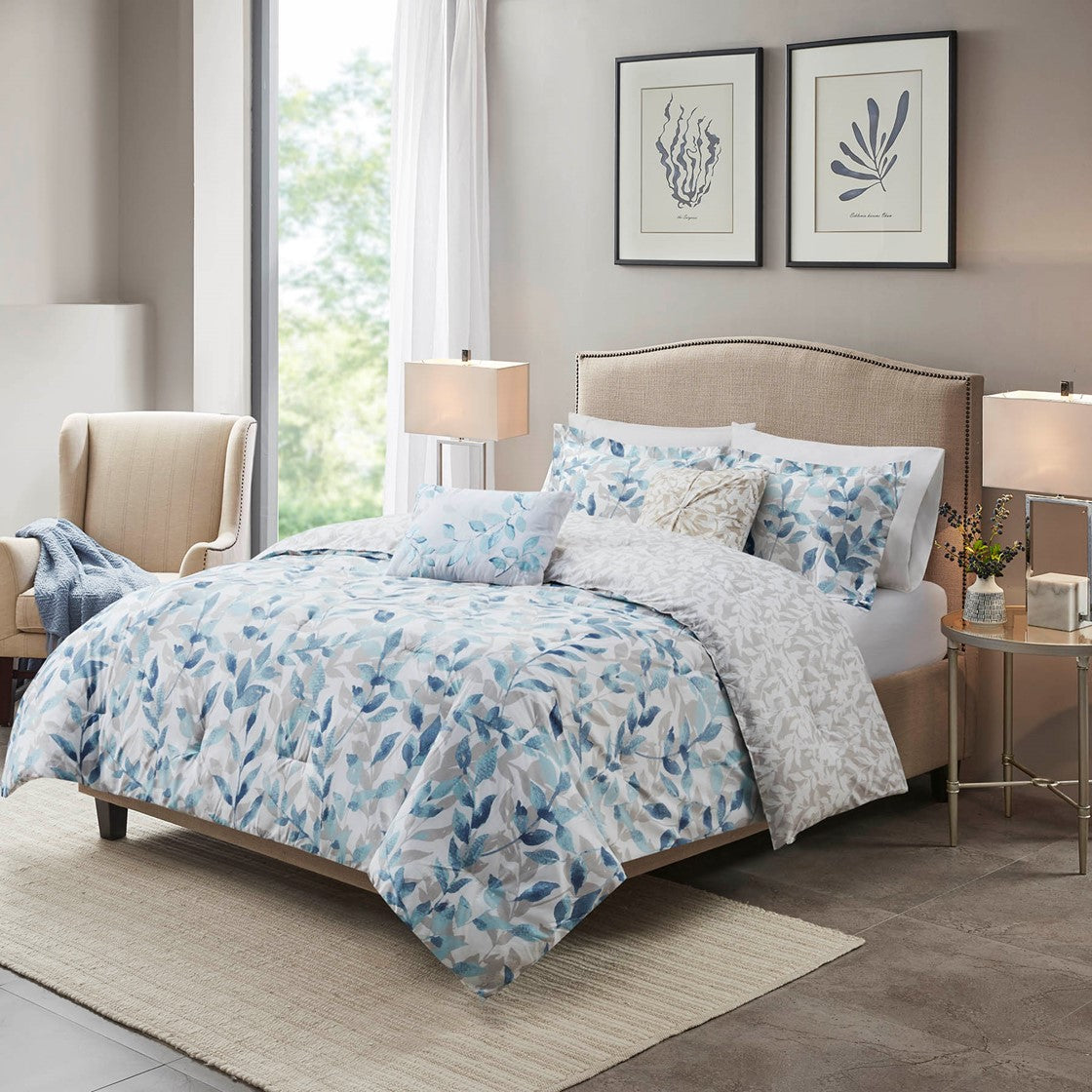 BEDDING -5 PC Sofia Comforter Set with Two Decorative Pillows