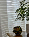 Mystic Stripe Sheer Curtain Panel - The Jardine Store