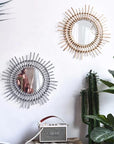 Round Mirror Vintage Sunburst - The Jardine Store