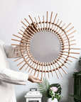 Round Mirror Vintage Sunburst - The Jardine Store