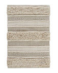 Asher Woven Texture Stripe Bath Rug