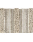 Asher Woven Texture Stripe Bath Rug