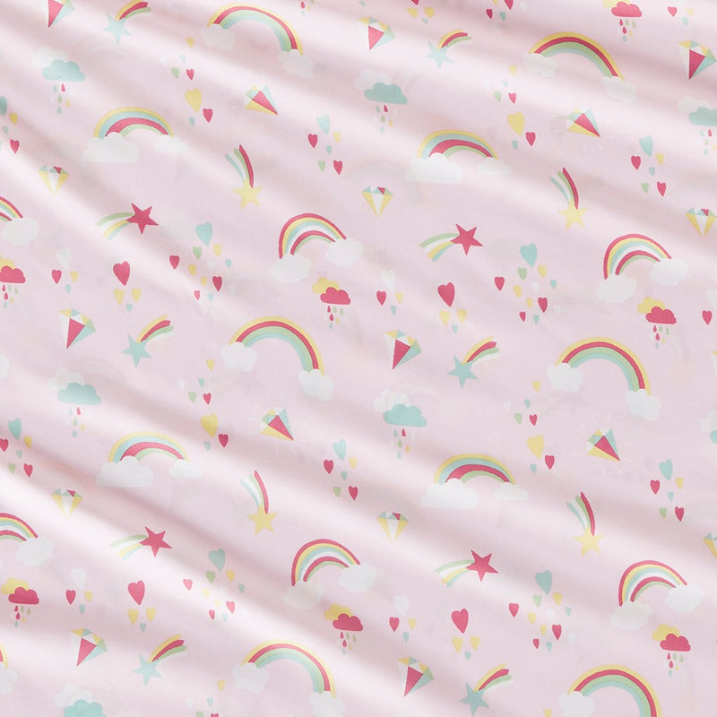 Pink Rainbow Bed Sheet Sets For Girls