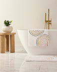 100% Cotton Pattern Bath Mat in Rainbow