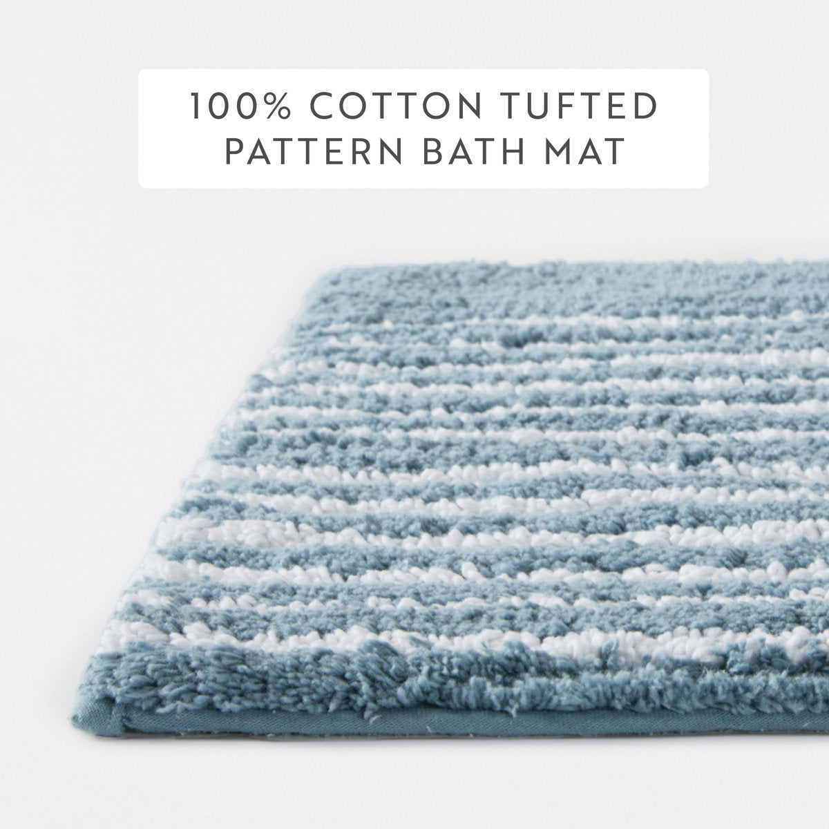 100% Cotton Pattern Bath Mat in Rainbow