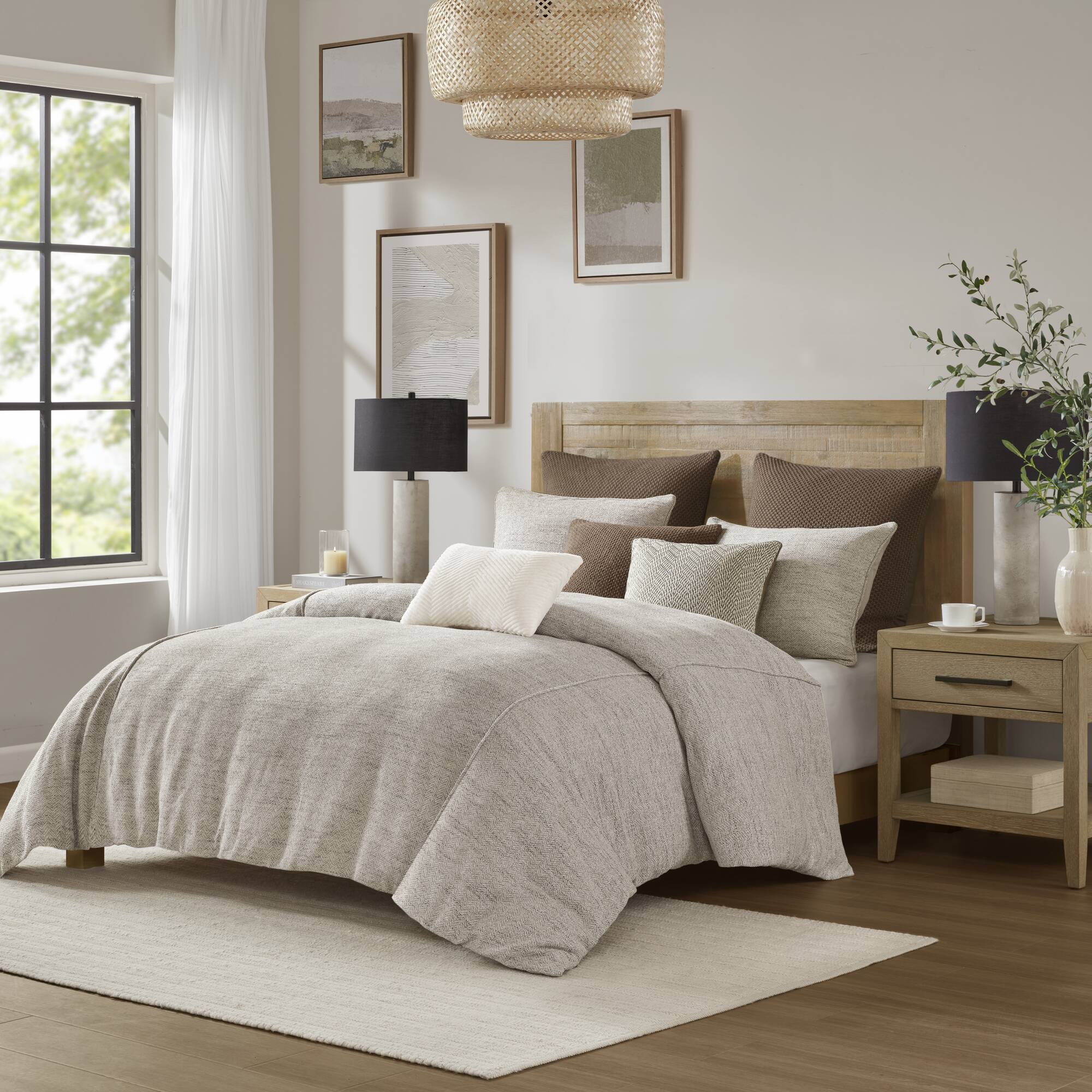 Madison Park Signature Chapman Comforter Set — chenille jacquard texture
