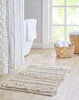 Asher Woven Texture Stripe Bath Rug