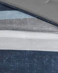 Jaxon Stripe 7 Piece Comforter  Set with Bed Sheets