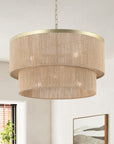 Ebern Designs 24" 6-Light Dimmable Drum Chandelier