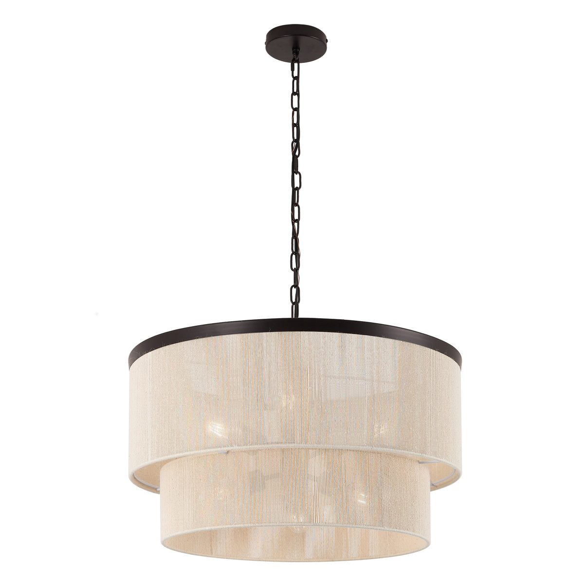 Ebern Designs 24" 6-Light Dimmable Drum Chandelier