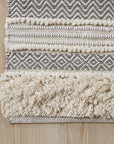 Asher Woven Texture Stripe Bath Rug