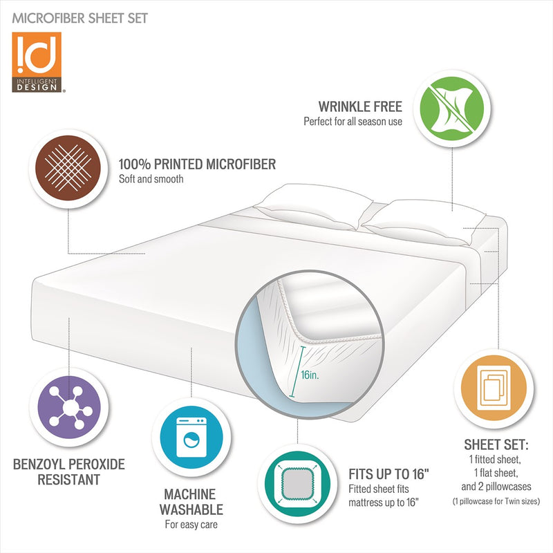 Microfiber Pattern Bedsheet By Intelligent Design