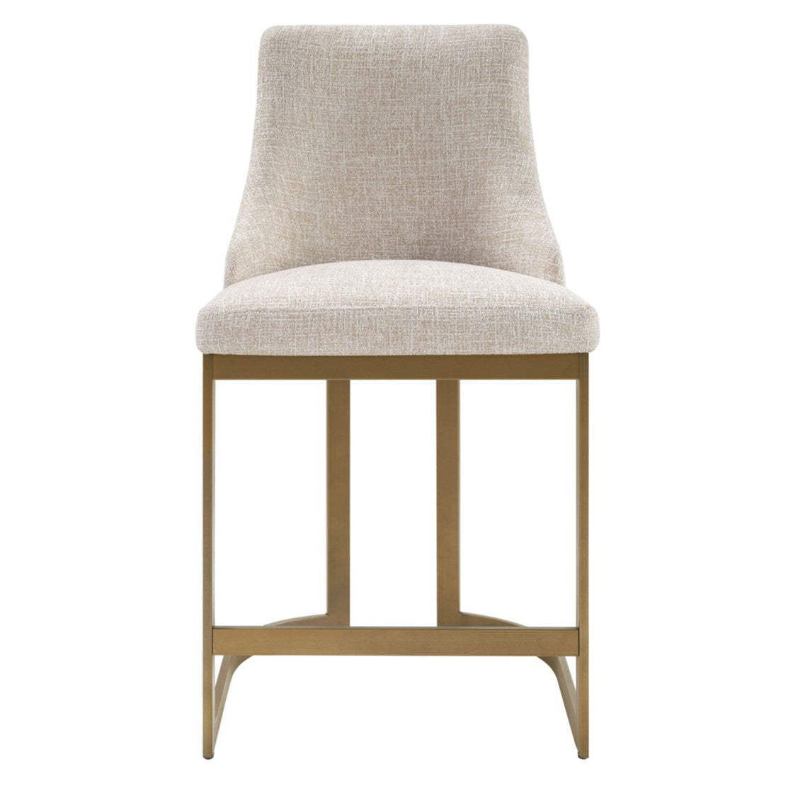 Madison Park Bryce 26"H Upholstered Counter Stool with Metal Base