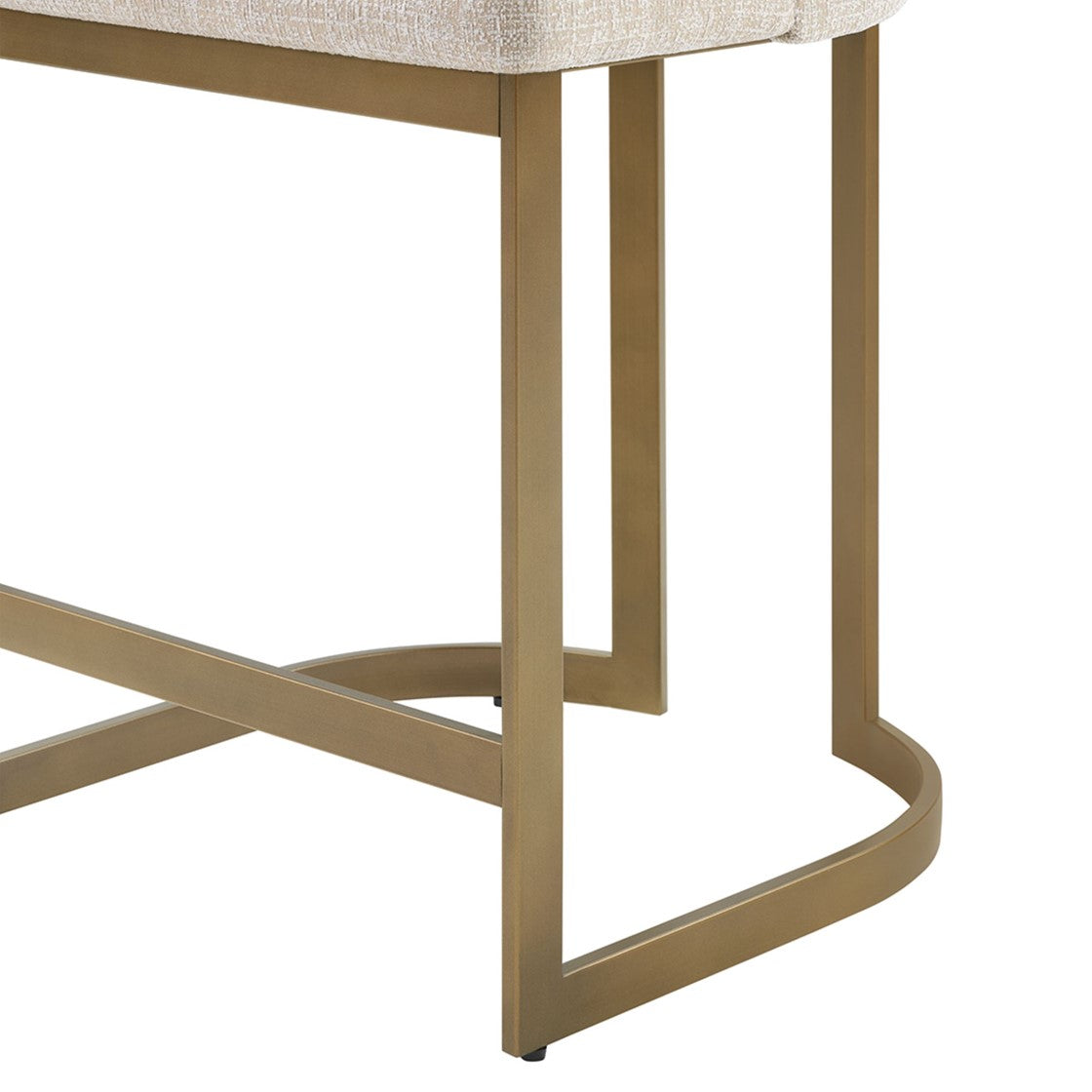 Madison Park Bryce 26"H Upholstered Counter Stool with Metal Base