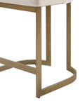 Madison Park Bryce 26"H Upholstered Counter Stool with Metal Base