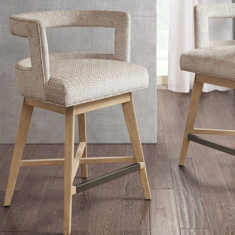 Madison Park Glenwood Swivel Counter Stool – Cream