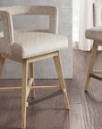 Madison Park Glenwood Swivel Counter Stool – Cream