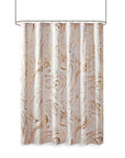 Marble Metallic Shower Curtain