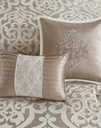 Odette 8 Piece Jacquard Comforter Set