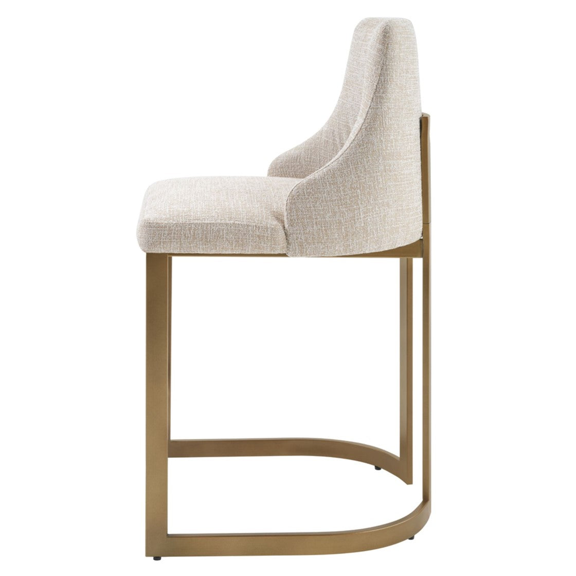 Madison Park Bryce 26"H Upholstered Counter Stool with Metal Base