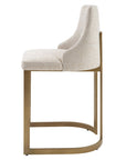 Madison Park Bryce 26"H Upholstered Counter Stool with Metal Base