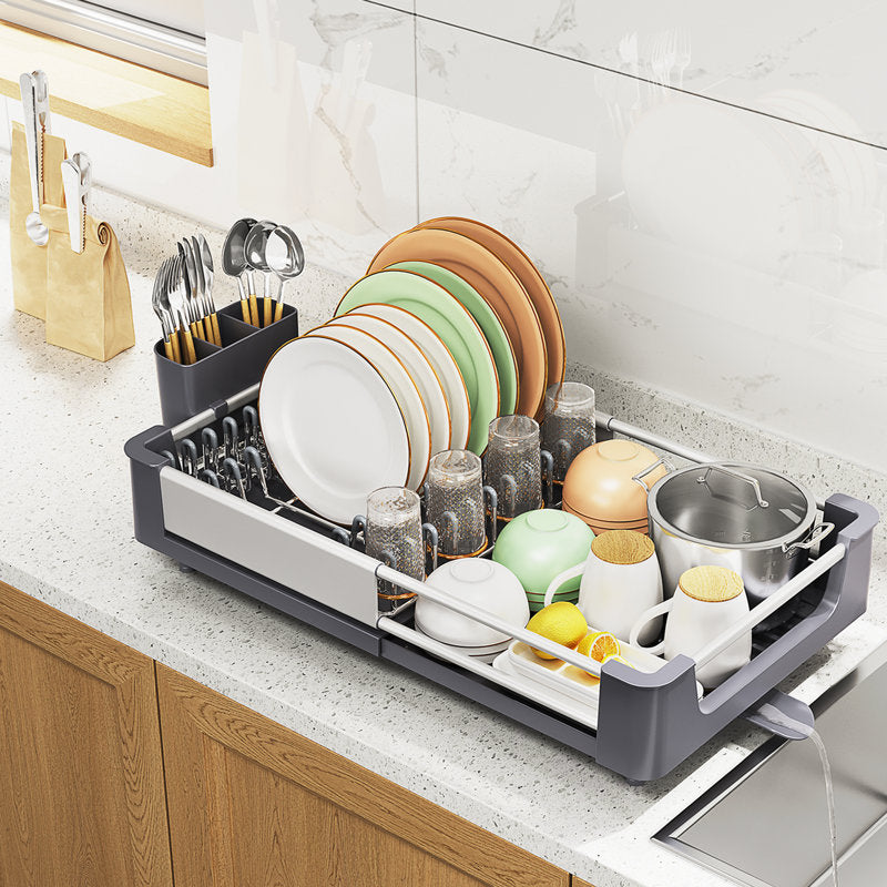 KINGRACK Adjustable Stainless Steel Dish Rack