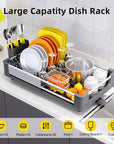 KINGRACK Adjustable Stainless Steel Dish Rack