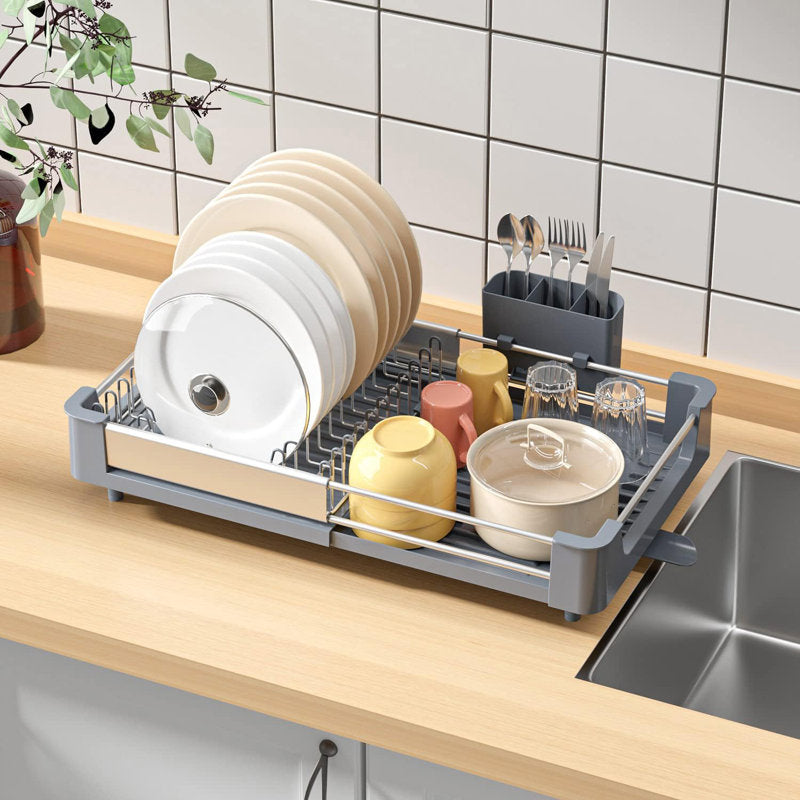 KINGRACK Adjustable Stainless Steel Dish Rack