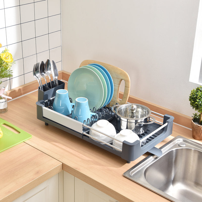 KINGRACK Adjustable Stainless Steel Dish Rack