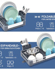 KINGRACK Adjustable Stainless Steel Dish Rack