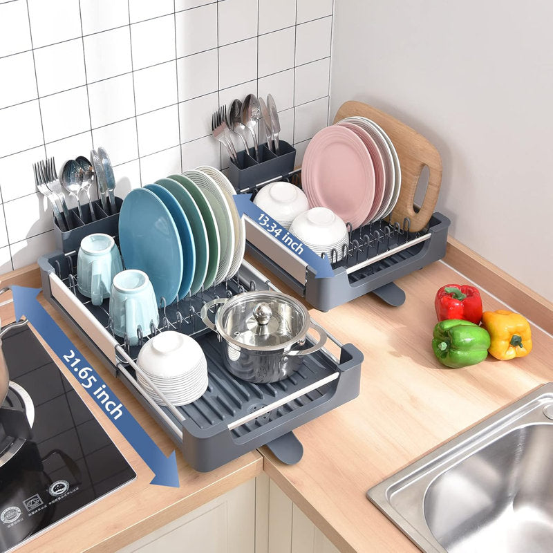 KINGRACK Adjustable Stainless Steel Dish Rack