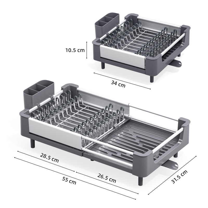 KINGRACK Adjustable Stainless Steel Dish Rack