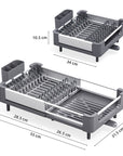 KINGRACK Adjustable Stainless Steel Dish Rack