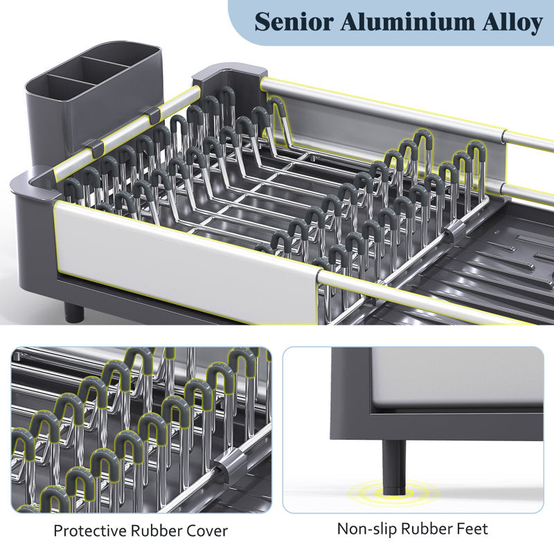 KINGRACK Adjustable Stainless Steel Dish Rack
